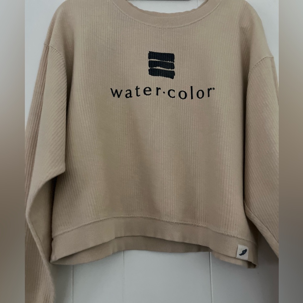 Unwind by League 30A Watercolor FL Women’s Cream Sweatshirt Size XLarge - Picture 6 of 16